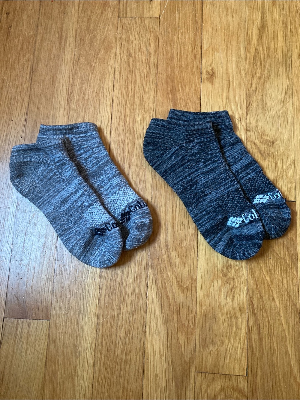 Columbia Low-Cut Athletic Sock Duo - Light Gray & Dark Gray